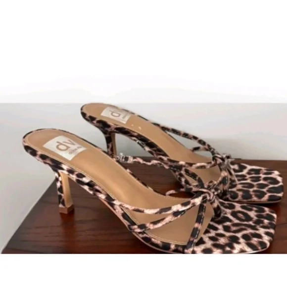 DV by Dolce Vita Animal Print Strappy Heels Size 9 New Never Worn - Picture 7 of 12